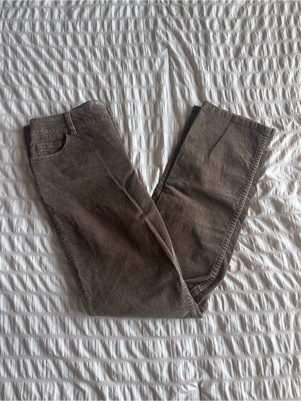 Sonoma Brown Corduroy Straight Leg Regular Pants (10)